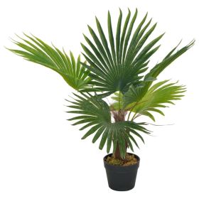 Artificial Plant Palm with Pot Green 27.6" - Multicolour