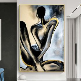 Handmade Nude Human Body Oil Paintings On Canvas Wall Art Decoration Modern Abstract Picture For Home Decor  - 90X120cm