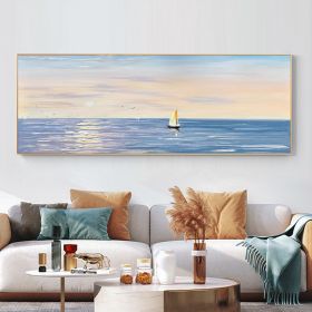 100% Handpainted gold foil circle large size square picture oil canvas painting abstract sitting room dining-room - 100x200cm