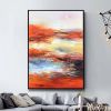 100% Hand Painted Abstract scenery Oil Painting On Canvas Wall Art Frameless Picture Decoration For Live Room Home Decor Gift - 75x150cm