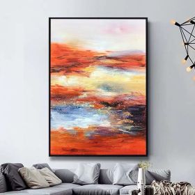 100% Hand Painted Abstract scenery Oil Painting On Canvas Wall Art Frameless Picture Decoration For Live Room Home Decor Gift - 70x140cm