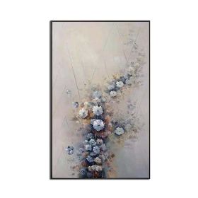 Beautiful flower wall picture for home decoration Pure hand painted abstract oil painting on canvas wall art poster for entrance - 50x70cm