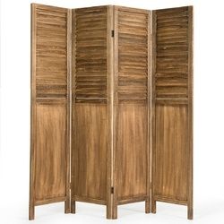 4 Panel Folding Privacy Room Divider Screen Home Furniture - HW61485