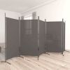 5-Panel Room Divider Anthracite 170.5"x70.9" Fabric - Anthracite