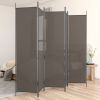 5-Panel Room Divider Anthracite 98.4"x78.7" Fabric - Anthracite