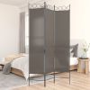 3-Panel Room Divider Anthracite 47.2"x86.6" Fabric - Anthracite