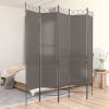 5-Panel Room Divider Anthracite 78.7"x78.7" Fabric - Anthracite