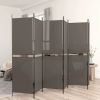 6-Panel Room Divider Anthracite 118.1"x70.9" Fabric - Anthracite