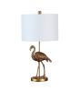 26" Matte Gold Flamingo Resin Table Lamp - as Pic