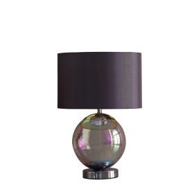 18.75-Inch Artie Orb Iridescent Chrome Table Lamp - as Pic