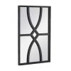 16" x 23" Rectangular Wooden Wall Mirror with Antique Black Frame, Vertical or Horizontal Home Decor for Living Room, Set of 2 - as Pic