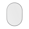 24inch Oval Framed Mirror,matte black border - as Pic