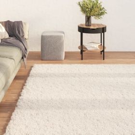 Washable Rug Soft Shaggy Beige 63"x90.6" Anti Slip - Beige