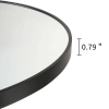 30inc Round mirror with matte black border - as Pic