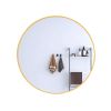 24" Wall Round Circle Mirror Bathroom Make Up Vanity Mirror - Golden - as Pic