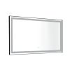 60*36 LED Lighted Bathroom Wall Mounted Mirror with High Lumen+Anti-Fog Separately Control - as Pic