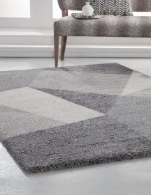 Elisa Charcoal/Grey/Ivory Area Rug 8x10 - as Pic