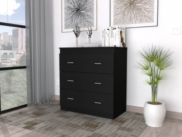 Montclair 3-Drawer Dresser Black - as Pic