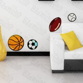 Ball Collection - Wall Decals Stickers Appliques Home Dcor - HEMU-JM-8157