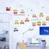 Happy Train - Wall Decals Stickers Appliques Home Decor - HEMU-SH-829