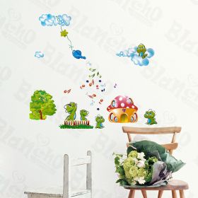 Mushroom House - Wall Decals Stickers Appliques Home Decor - HEMU-SH-8072