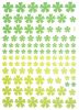 Green Floral Heart - Large Wall Decals Stickers Appliques Home Decor - HEMU-HL-2126