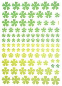 Green Floral Heart - Large Wall Decals Stickers Appliques Home Decor - HEMU-HL-2126