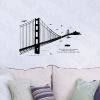 Chain Bridge - Hemu Wall Decals Stickers Appliques Home Decor 19.7 BY 27.5 Inches - HEMU-TC-2010-0051