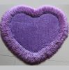 Heart Shape Hand Tufted 4-inch Thick Shag Area Rug (28-in x 32-in) - as Pic