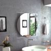 Salerno Mirror; Square Shape; Sandblasting Borders -Mirrored Glass - as Pic