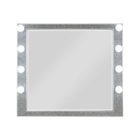 ACME Sliverfluff Mirror w/Light, Mirrored & Champagne Finish BD00245 - as Pic