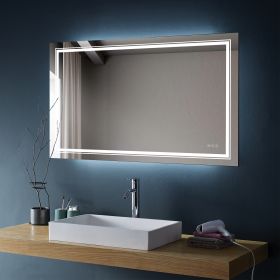 3660inch Bathroom LED mirror Anti- fog mirror with button - as Pic