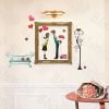 First Kiss - Large Wall Decals Stickers Appliques Home Decor - HEMU-XS-045