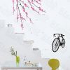 Bike & Flowers - Large Wall Decals Stickers Appliques Home Decor - HEMU-HL-5849