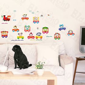 Chu Chu Train-2 - Wall Decals Stickers Appliques Home Decor - HEMU-HM-829