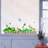 Green Fence 2 - Wall Decals Stickers Appliques Home Decor - HEMU-LB-1640