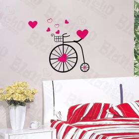 Chic Bicycling M - Wall Decals Stickers Appliques Home Decor - HEMU-HL-1514