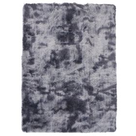 Area Rug Indoor Modern Tie Dying Soft Shaggy Floor Carpet for Living Room Bedroom 160x230cmDark Gray - 160x230cmDark Gray