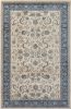 Stylish Classic Pattern Design Traditional Floral Filigree Bordered Area Rug - Beige|Ivory|Blue - 7'9" X 9'9"