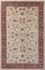 Stylish Classic Pattern Design Traditional Bordered Floral Filigree Area Rug - Beige|Ivory - 3' X 5'