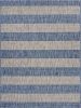 Home Decor Indoor/Outdoor Accent Rug Natural Stylish Classic Pattern Design - Grey & Blue - 1'10" X 3'0"