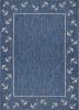 Home Decor Coastal Bordered Coral Reef Indoor/Outdoor Accent Rug - Navy|White - 5'3" X 7'0"