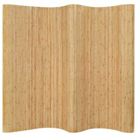 Room Divider Bamboo 98.4"x65" Natural - Beige