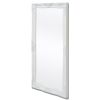 Wall Mirror Baroque Style 47.2"x23.6" White - White