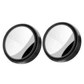 Adjustable Blind Spot Mirror 2 PC Set - Black