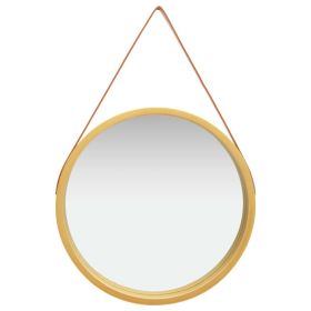 Wall Mirror with Strap 23.6" Gold - Gold