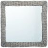 Mirror 23.6"x23.6" Wicker - Brown