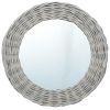 Mirror 19.7" Wicker - Brown