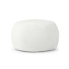 Jaxx Ellis Ottoman Shearling Faux-Lamb Plush Pouf for Modern Interior Design, Large, Cloud - Cloud - Faux-Sheep