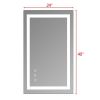 LED Lighted Bathroom Mirror, Horizontal/Vertical Wall Mounted Vanity Mirror with Light, Anti Fog, Dimmable Touch Sensor 5 Size - 40 x 24 Inch